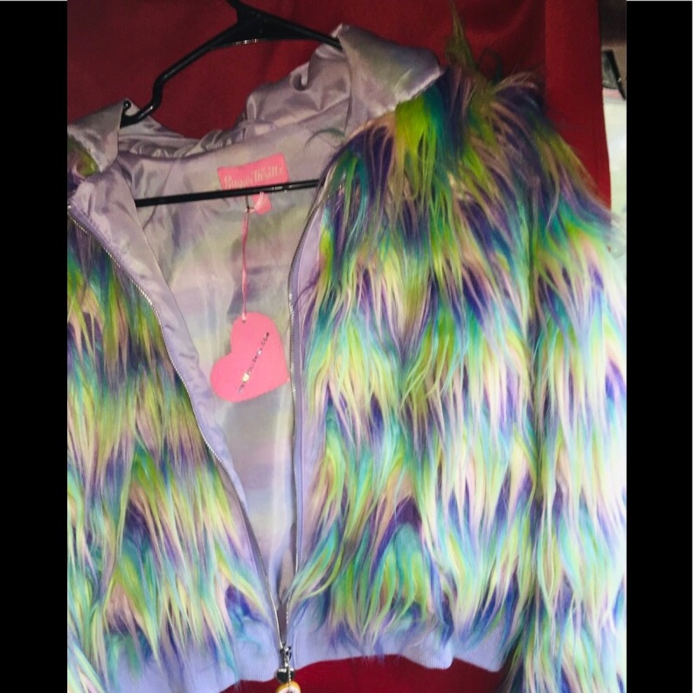 Sugar thrillz pastel fur coat